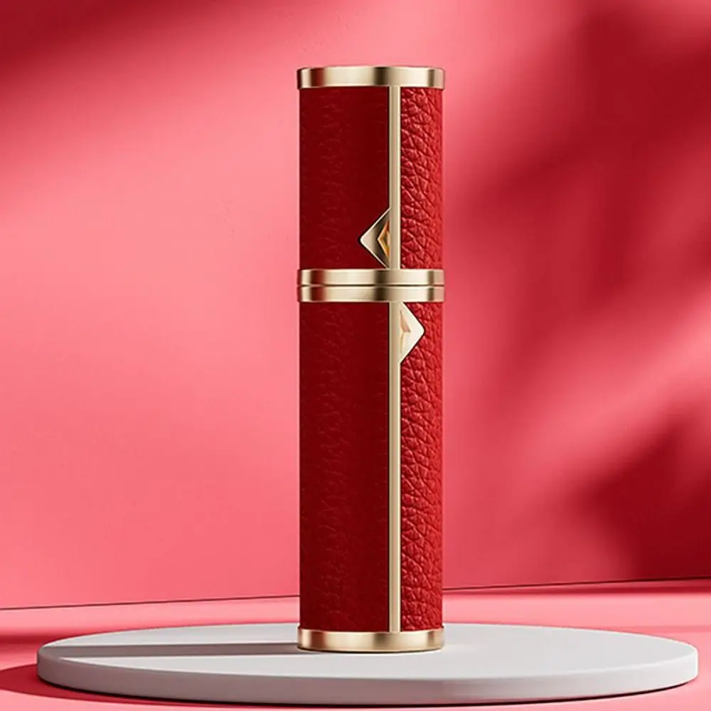 Luxury Bottom-filled Bottle Fragrance Self-pumping 5ml Real Leather Spray Bottle Cologne Moisturizer Fine Mist Atomizer