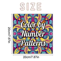 Adult Picture Book - Numbered Pattern Coloring Book for Stress Relief and Color Coordination Practice 2