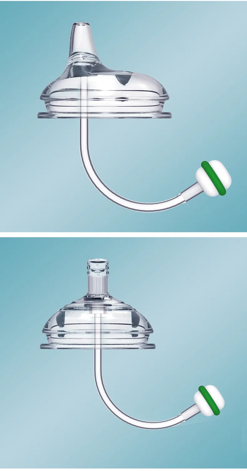 Baby Silicone bottle replacement feeding nipple variable flow teat deformation Drinking cup nipple for Comotomo