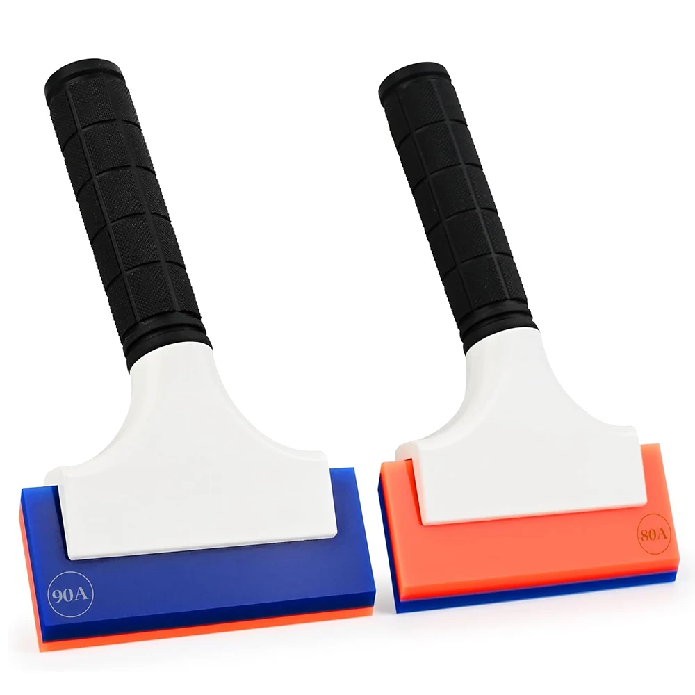 EHDIS 2pcs 미끄럼 방지 고무 손잡이 스퀴지 자동차 창 색조 물 긁기 와..