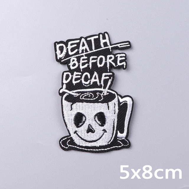 Parche Bordado De Esqueleto Con Dedo Medio - Aplicación De Plancha O Cosido, Humor Negro, Para Chaquetas Y Mochilas