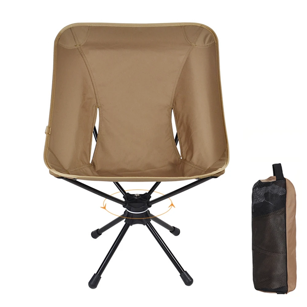 Outdoor Folding Chair Rotatable Swivel for Camping