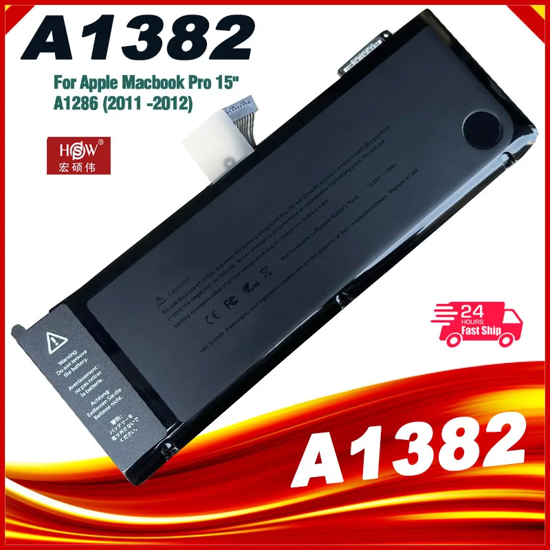 Genuine A1382 Bateria para Apple Macbook Pro 15 em A1286 2011 Série 2012 Pcs Chaves de Fenda Livre