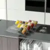 4 Layer Spice Drawer Organizer Adjustable Acrylic Spice Jars Rack Tray Expandable Seasoning Organizer Cabinet Kitchen Shelves 5