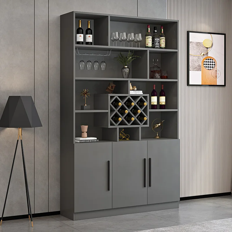 

Design Portable Liquor Cabinet Living Room Equipments Noble Bar Modern Display Rack Vitrine A Vin En Verre Home Bar Furniture