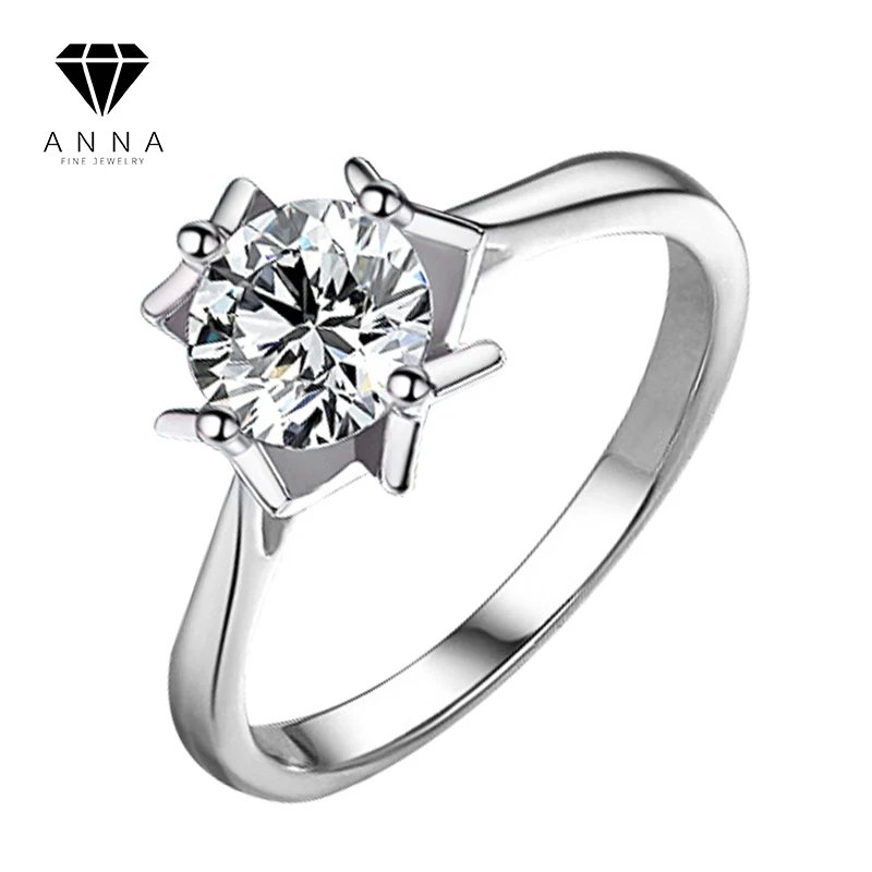 

Romantic Sparkling Snow Shape Moissanite Diamond With GRA Certificate 925 Sterling Sliver Wedding Rings for Women Fine Jewelry