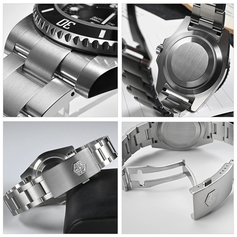 San Martin Men Diving Watches Luxury Business Stainless Steel Automatic Mechanical Watch Sapphire Glass Waterproof 20Bar SN0017 mechanical watch