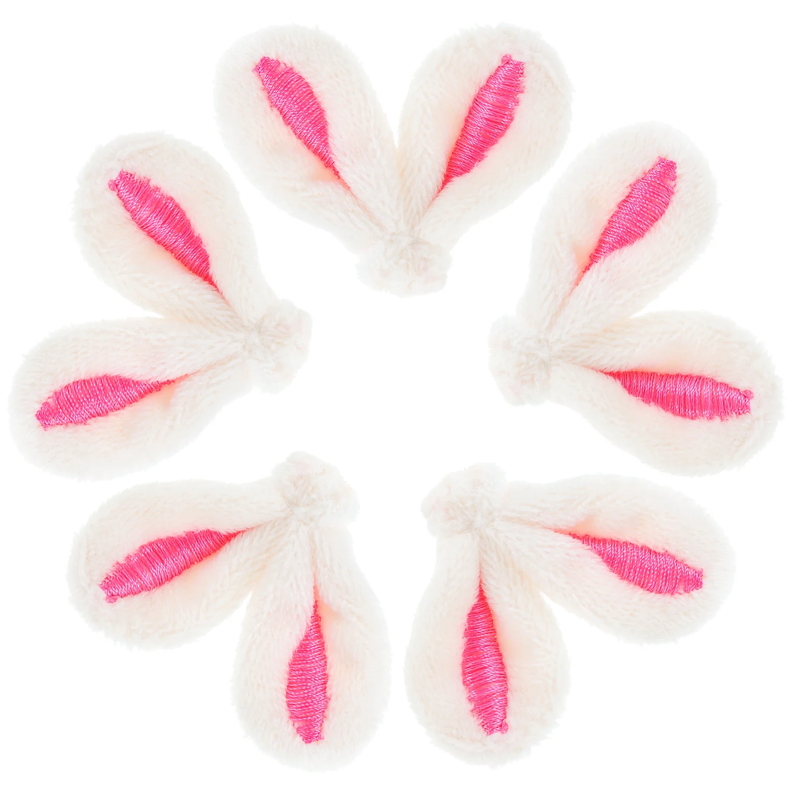 

20pcs Craft Adorable Hairpin Making Cartoon Hair Clip Accessories Bunny Ear Decor for DIY