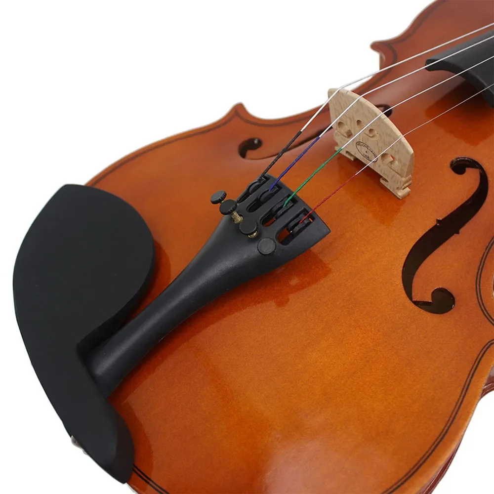 Natural Solid Wood Acoustic Fiddle with Carrying Case Bow Beginner Musical Instrument Gifts 1/8 1/4 1/2 3/4 4/4 acoustic violin violin accessories