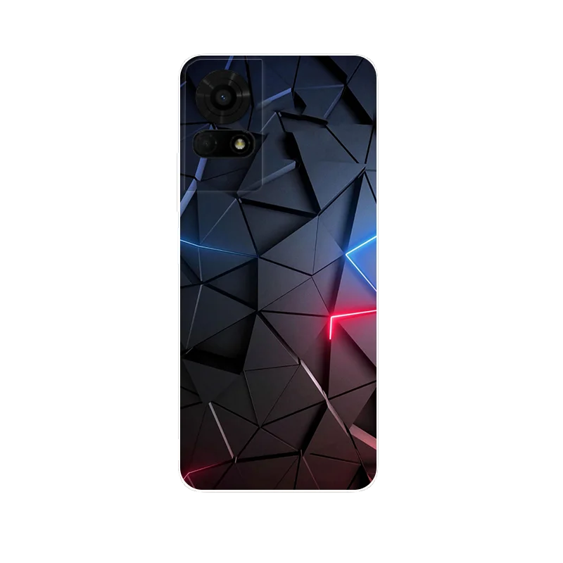 Cartoon Printed Soft TPU Silicone Back Cover - Bumper Case