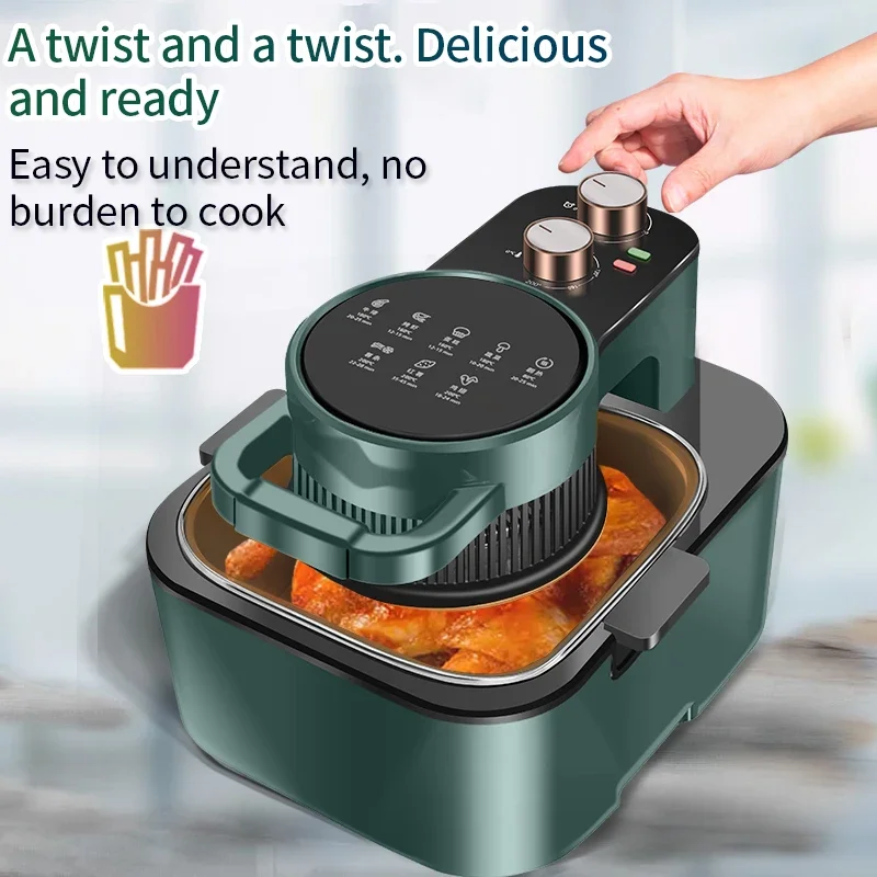2023 New Arrival Kitchen Appliances Uses Rapid Circulation Oil Free Non Stick Cooking Deep Air Fryer 5