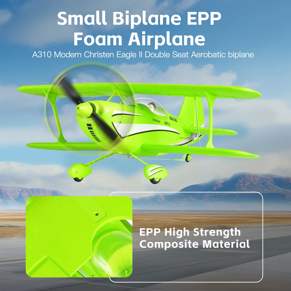 2026 WLtoys 원격 조종 항공기 A310 브러시리스 모터 3D/6G 자이로스코프 듀얼 윙스 4채널 비행기 소년 장난감 선물