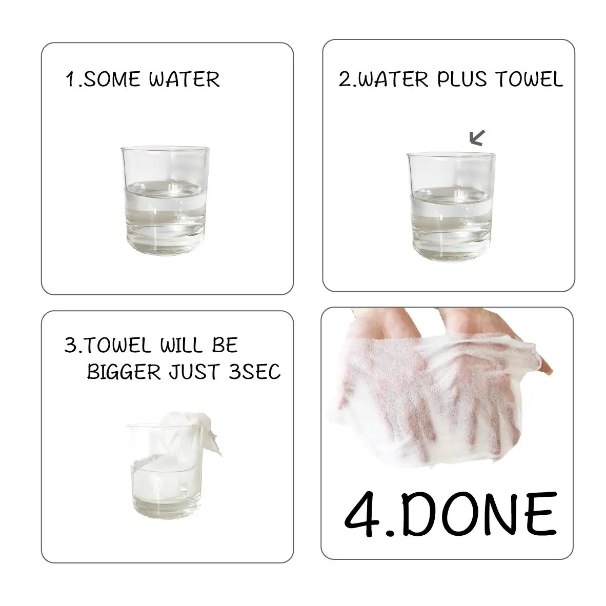 500pcs/bag Portable Compressed Bath Towel Outdoor Travel Camping Essential Disposable Fishing Grill Hand Mini Magic Towel 4