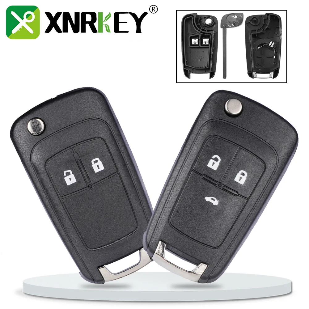 XNRKEY Remote Car Key Shell for Opel Vauxhall Insignia Astra J Zafira C Mokka for Chevrolet Cruze Epica Lova Camaro Impala Buick