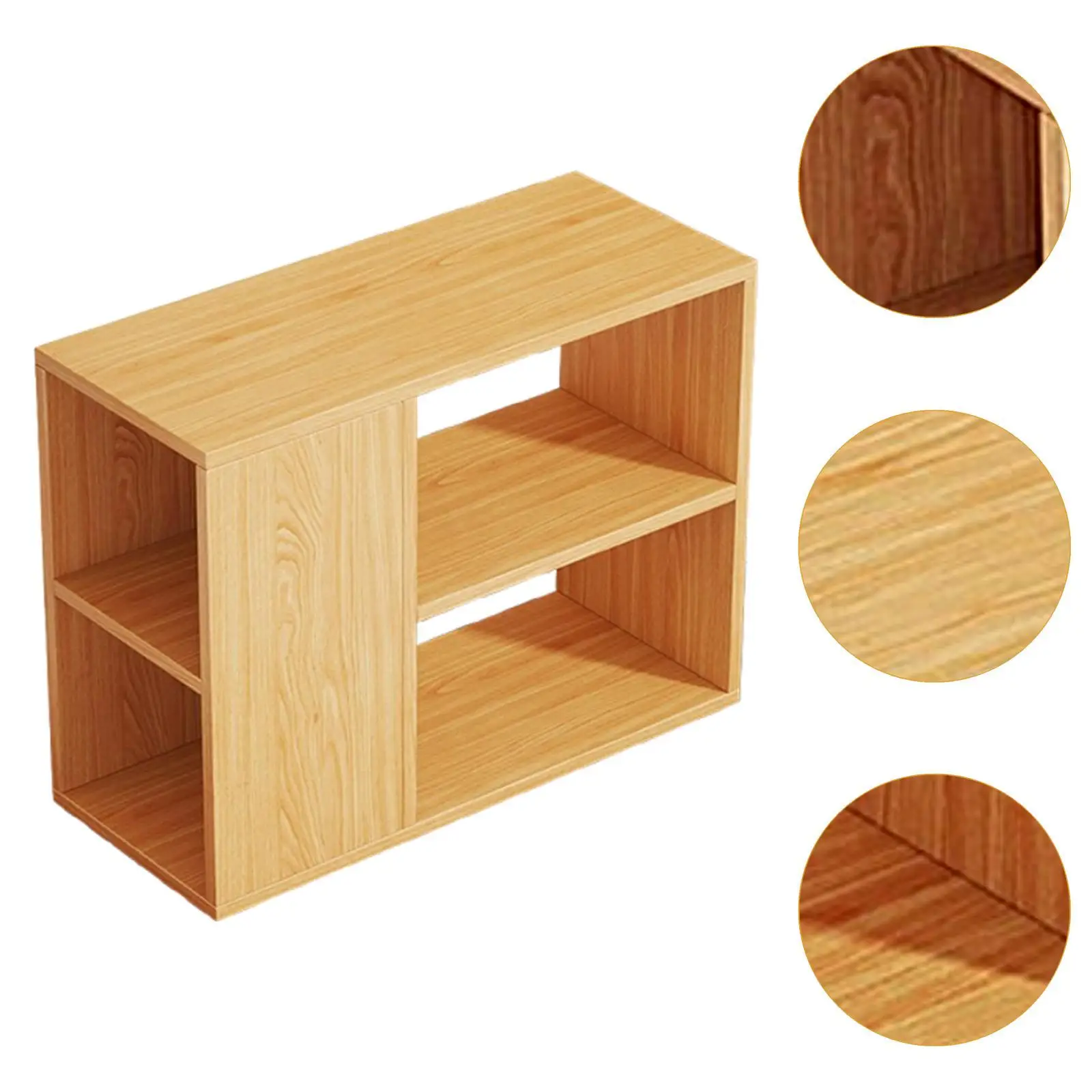 Small Book Shelf Organizer for Home 2 Tier Office Supplies Literature Holder