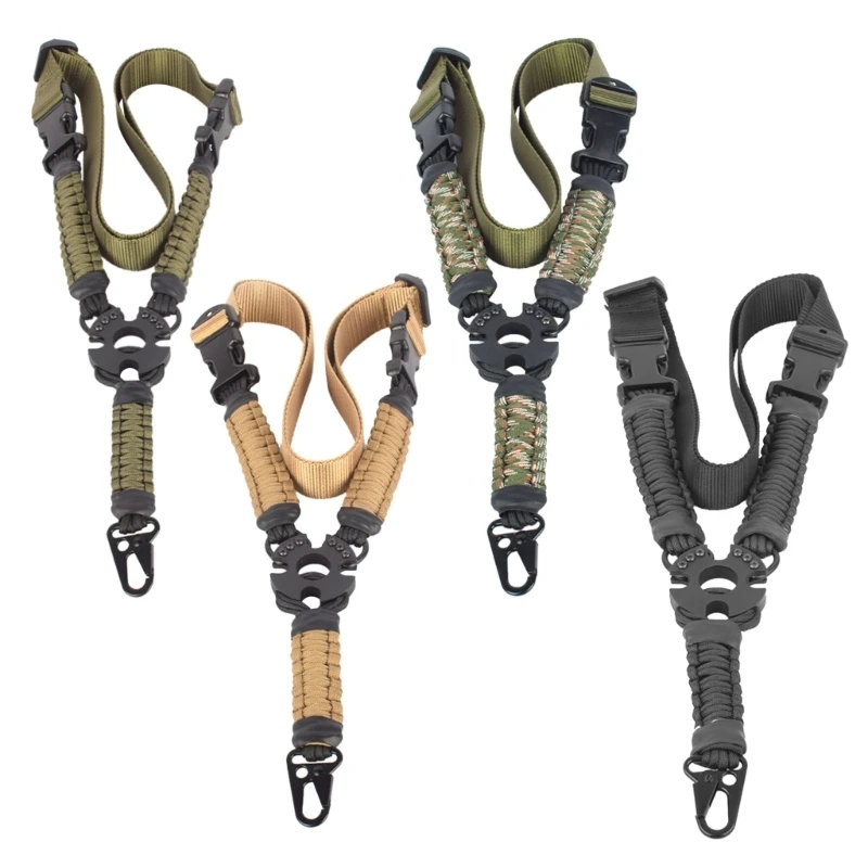 

Tactic Guns Sling 3 Point Bungee Airsoft Rifles Strapping Belt Militaries Hunting Part Three-Point Guns Strap