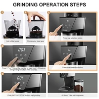 Moulin à café électrique BioloMix avec anneau magnétique – 30 réglages de broyage précis pour expresso, américain et verser sur le café, Au 5