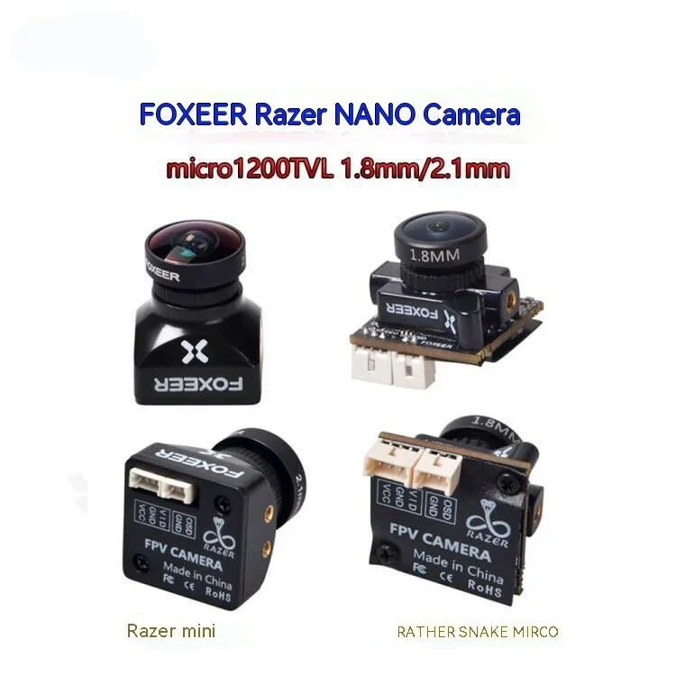 

Foxeer Thundersnake Nano Traversing Machine Fpv Camera High-definition Micro1200tvl 1.8mm/2.1mm
