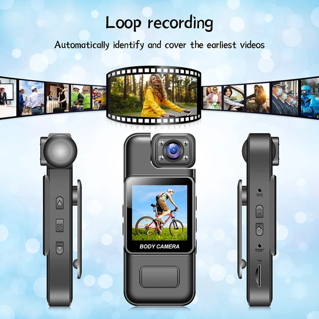 4K HD WiFi Mini Camera Portable Digital Video Recorder Color Screen Wearable Camera Night Vision Police Cam Small Bike Camcorder 5