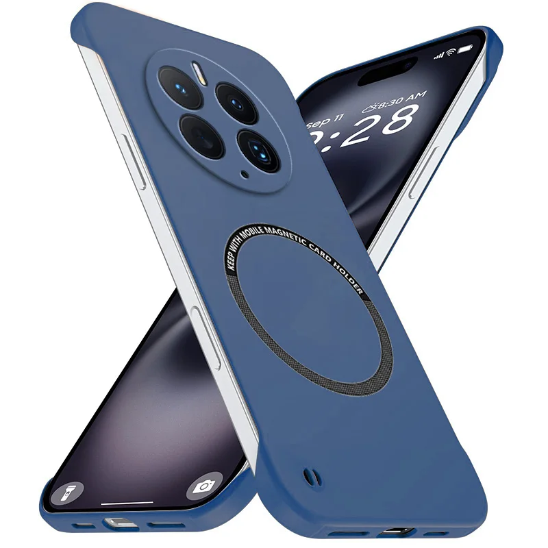 Magnetic Slim Frameless Phone Case - Anti-Scratch Shockproof Hard PC Cover