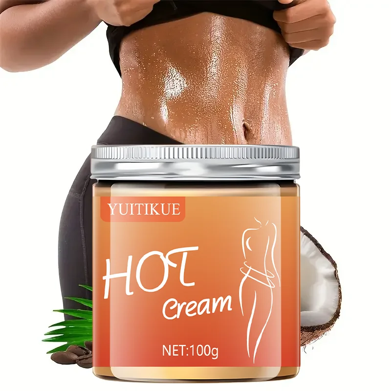 100g Body Moisturizing Hot Compress Massage Cream - Firms the skin, deeply moisturizes, contains curcumin, glycerin, elastin, tu