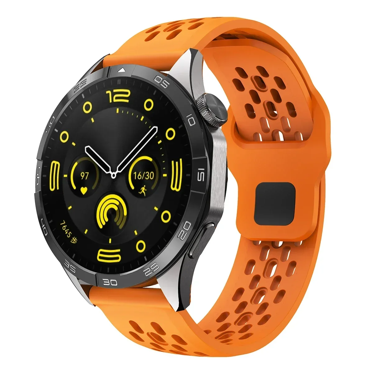 Versatile 20mm/22mm Silicone Smartwatch Strap
