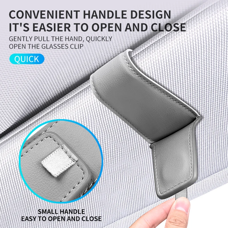 Magnetic Car Visor Multi-Function Glasses & Ticket Holder