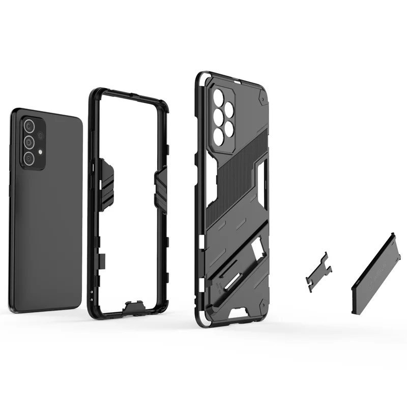 Armor Shockproof Phone Case with Magnetic Holder Stand and Back Cover