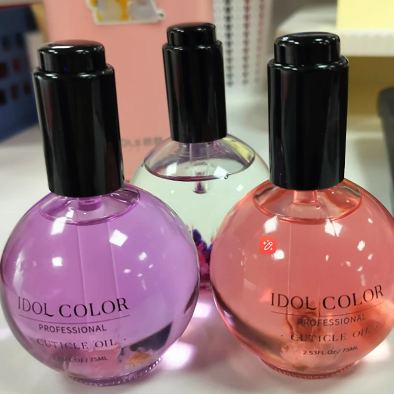 IDOL COLOR Cuticle Oil 2.56 FL Oz Repairs and Restores Cuticles Organic Spa Treatment For Stronger Healthier Nails