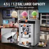 Commercial Ice Cream Machine 1400W 20/5.3 GPH Hard Serve Ice Cream Maker with LED Display Screen Auto Shut-Off Timer, Silver 3