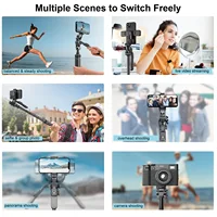 80" Tall Selfie Stick Tripod Stand with Remote for iPhone Camera Travel Tripod Phone Holder for Video Recording Photo Vlogging - Image 5