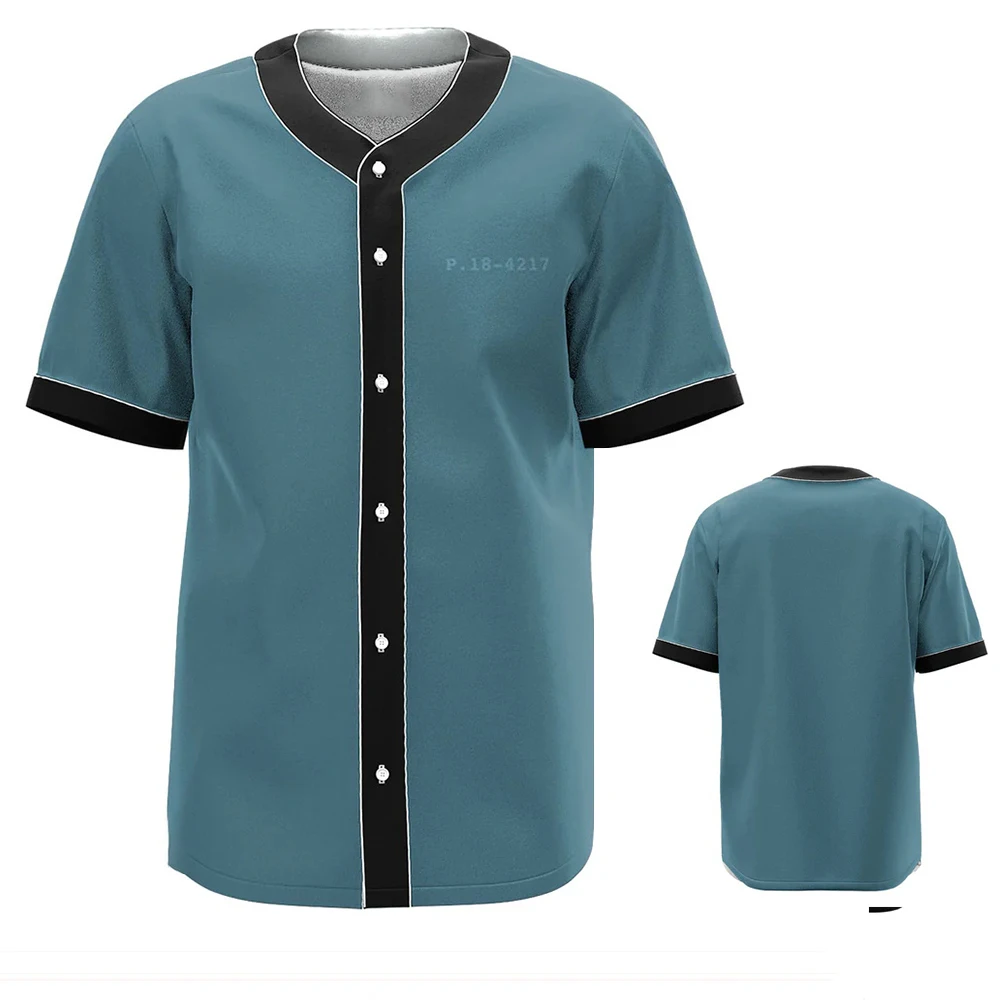 

Solid Color Gradient Printed New York Baseball Jersey Men's Classic Striped Short Sleeved Shirt Summer Game Sportswear MB25