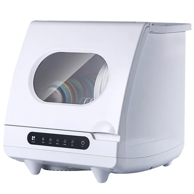 Mini lavastoviglie domestica automatica intelligente Lavatrice da appoggio in acciaio inossidabile facile da installare per uso domestico e alberghiero 2