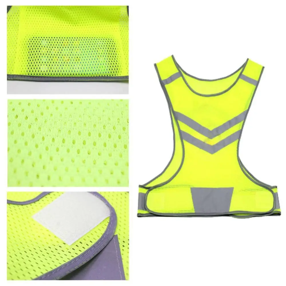 Universal High Visibility Running Vest Lightweight Safety Reflective Vest Waterproof Breathable Sport Women