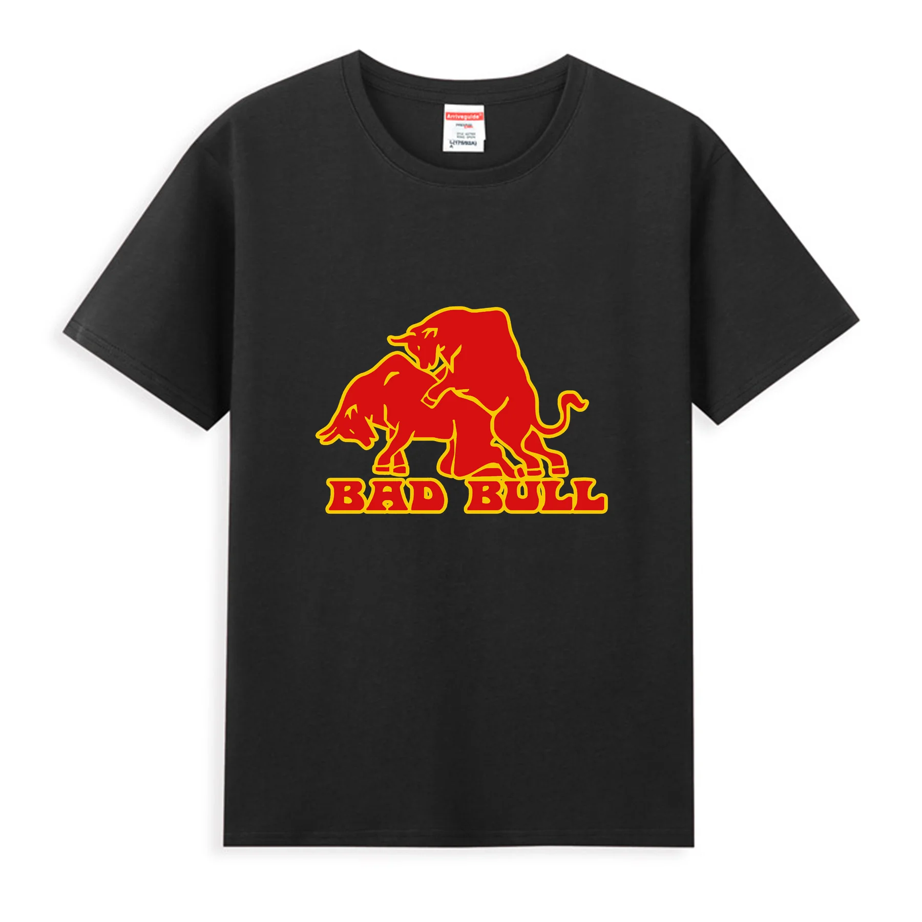 2024 Maglietta Da Uomo Casual Bad Bull Fare Sesso Scherzo Sessuale Rosso, Energy Drink Red Bull T-Shirt Grafica Streetwear Oversize S-3Xl
