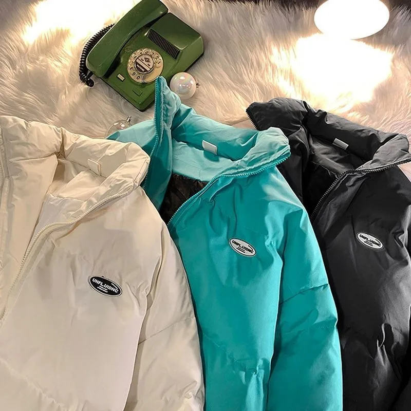 2023 New Women Down Cotton Coat Winter Bread Jacket Female Short Warm Parkas Thick Loose Outwear Versatile Simplicity Overcoat