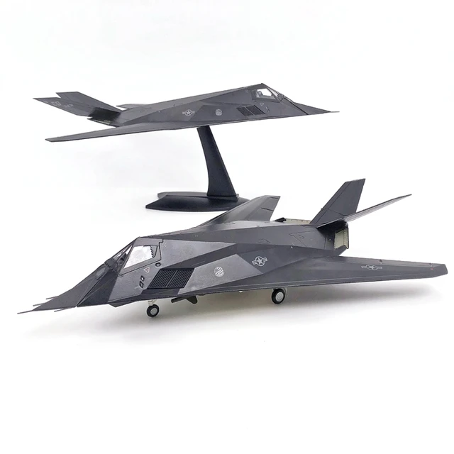 1:72 F117A Nighthawk Stealth Fighter Bomber Attack Aircraft Alloy Aircraft Model Decoration Collection Birthday Gift 5