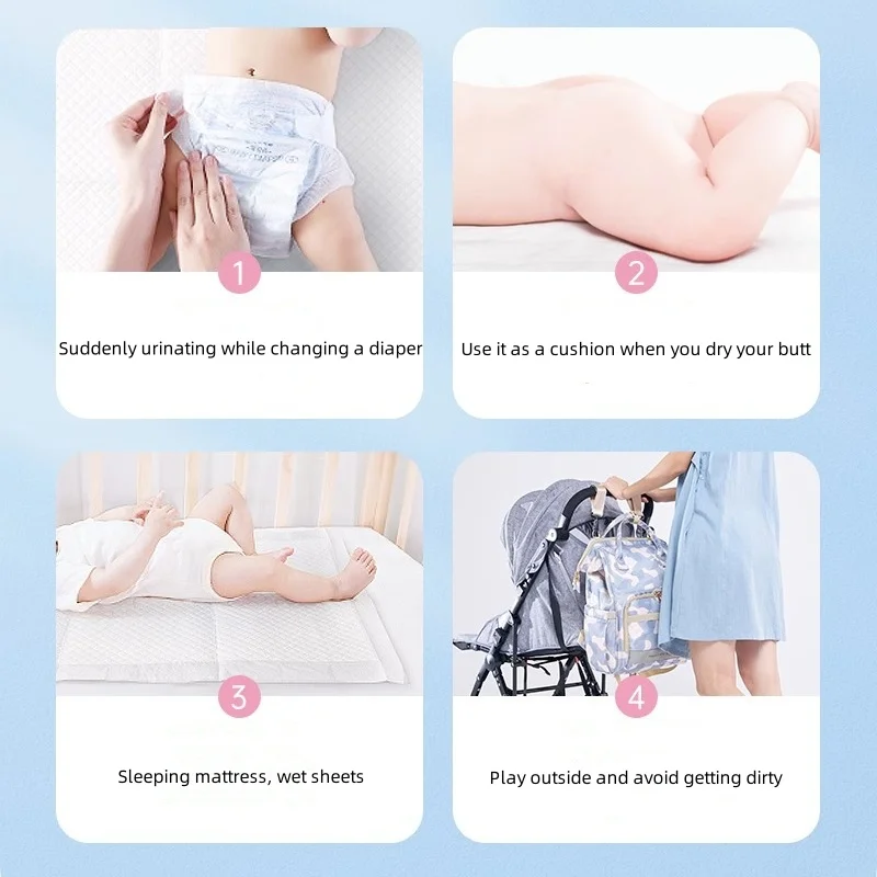 Infant 20/50pcs disposable diaper pad mattress Waterproof breathable nursing pad Baby diaper for newborns product