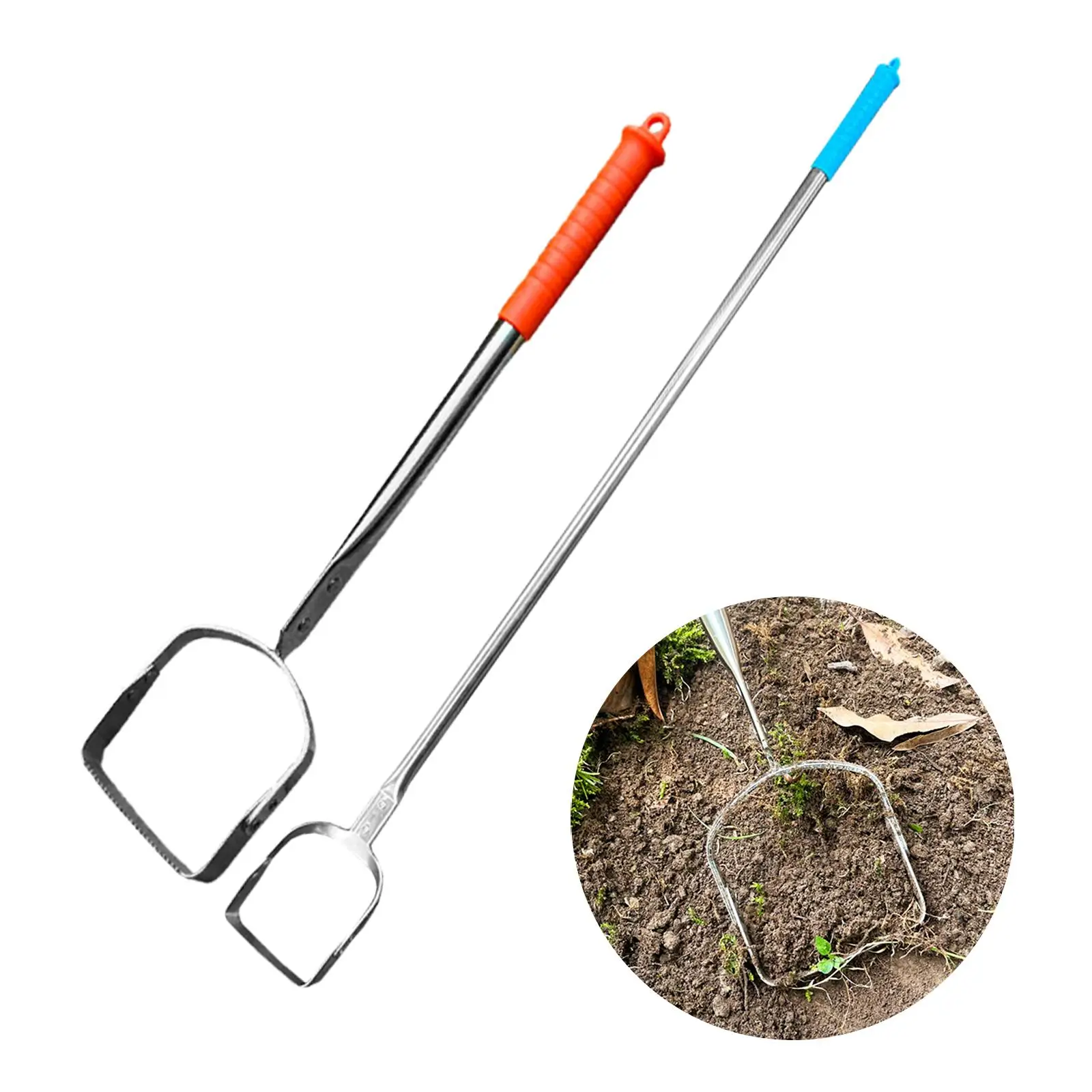 Садовый инструмент-мотыга с длинной ручкой, прочный сверхмощный прополщик, культиватор, прополка, грабли для посадки, фермы, садоводства, овощей, Прополка
