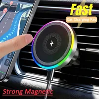 RGB MagSafe Car Vent Wireless Charger iPhone 16/15