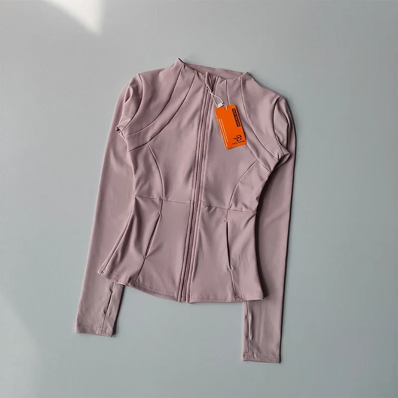 Abrigo deportivo para mujer, ropa profesional ajustada de secado rápido, camisa Pratiyog de manga larga para correr, Tops cortos, ropa