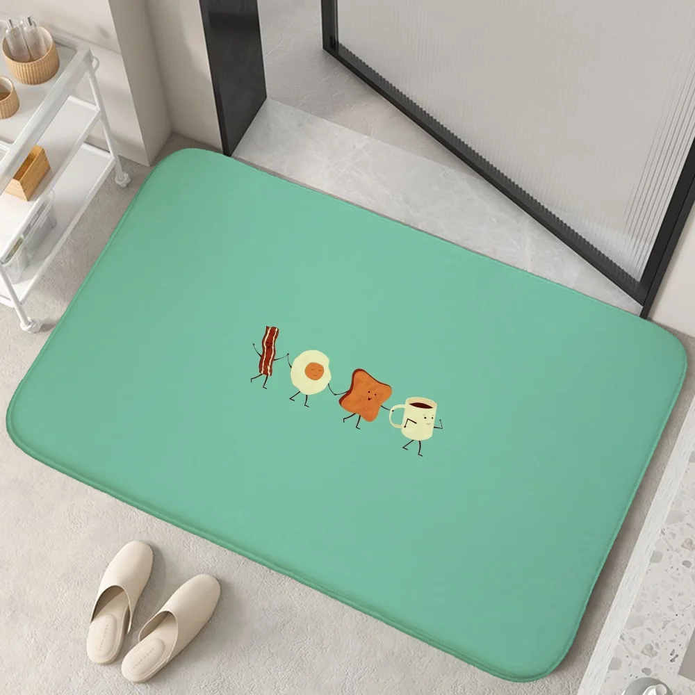

Simple Cartoon Door Mat Door Mat Doormat Kitchen Carpet Rugs Super Absorbent Bathroom Rug Room Mats Balcony Foot Entrance Bath
