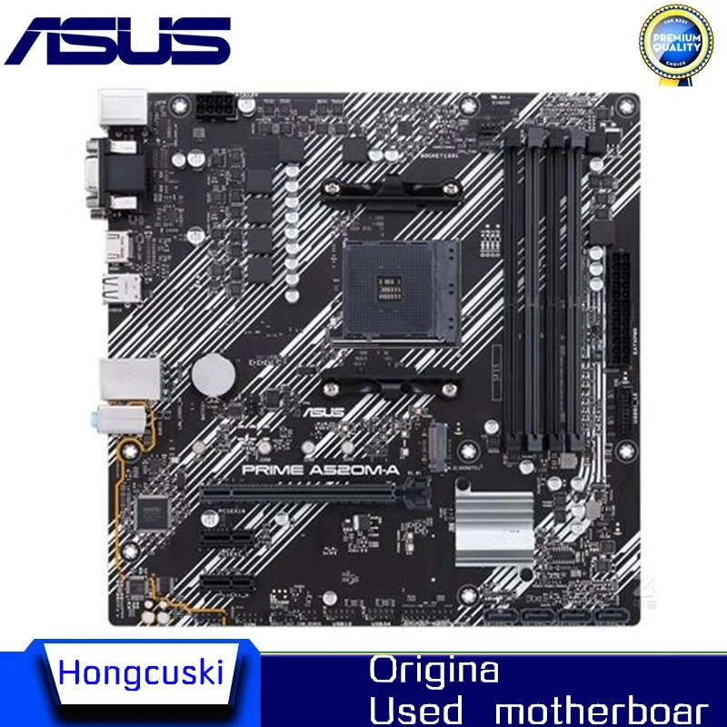 

Used For ASUS PRIME A520M-A Micro ATX For AMD A520 A520M DDR4 support R7 R5 5600G 5900 desktop CPU Socket AM4 Motherboard