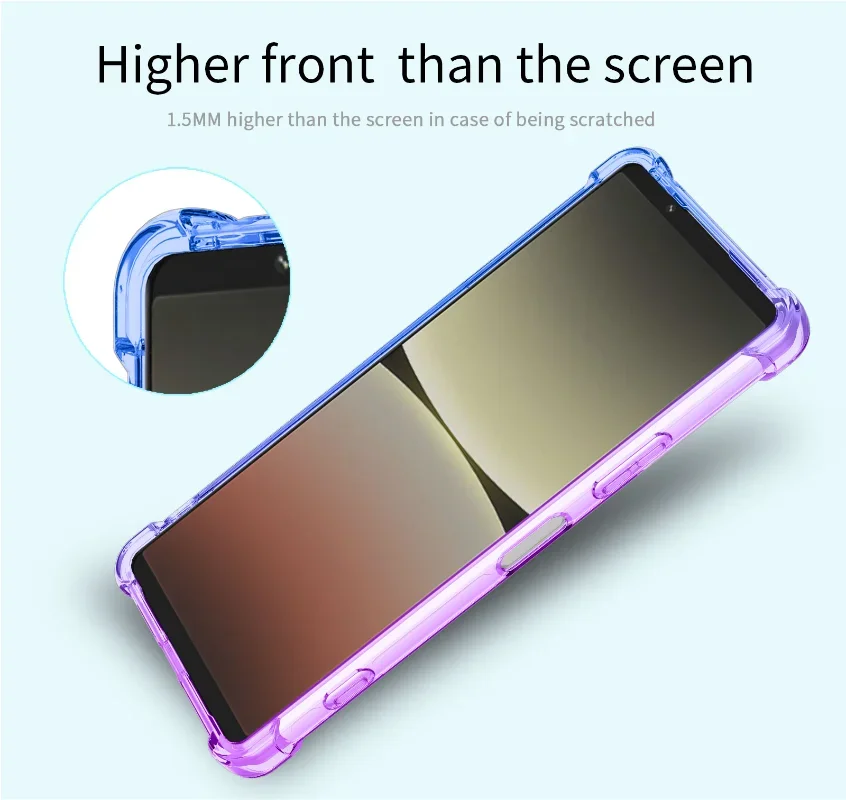 Shockproof Gradient Airbag TPU Protective Phone Case