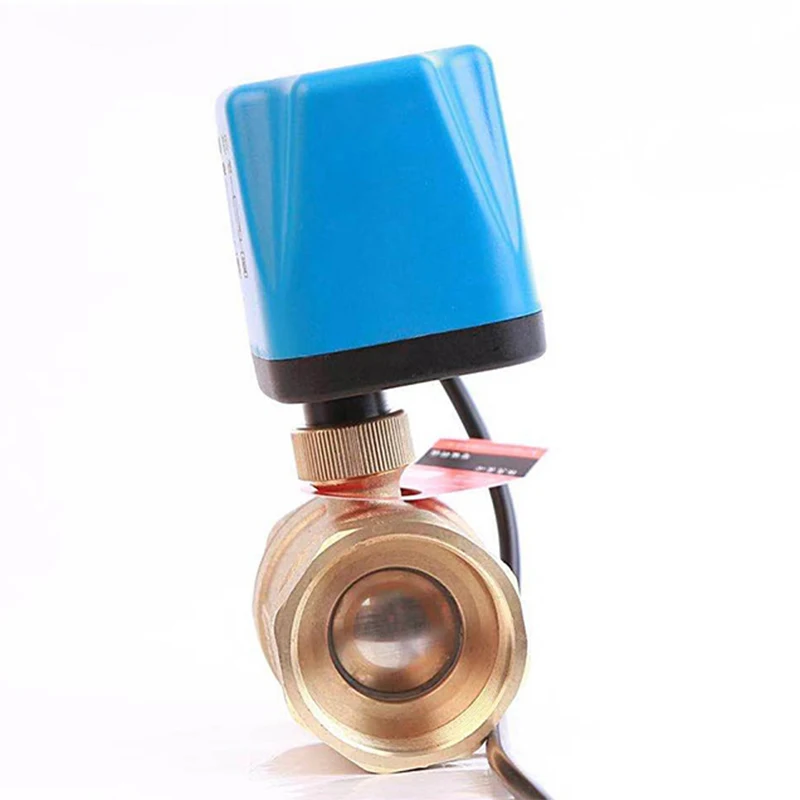 1/2" 3/4" 1" Normally Closed/Open Motorized Ball Valve 220V 12V 24V 2-Wire Brass Electric Ball Valve Replace Solenoid
