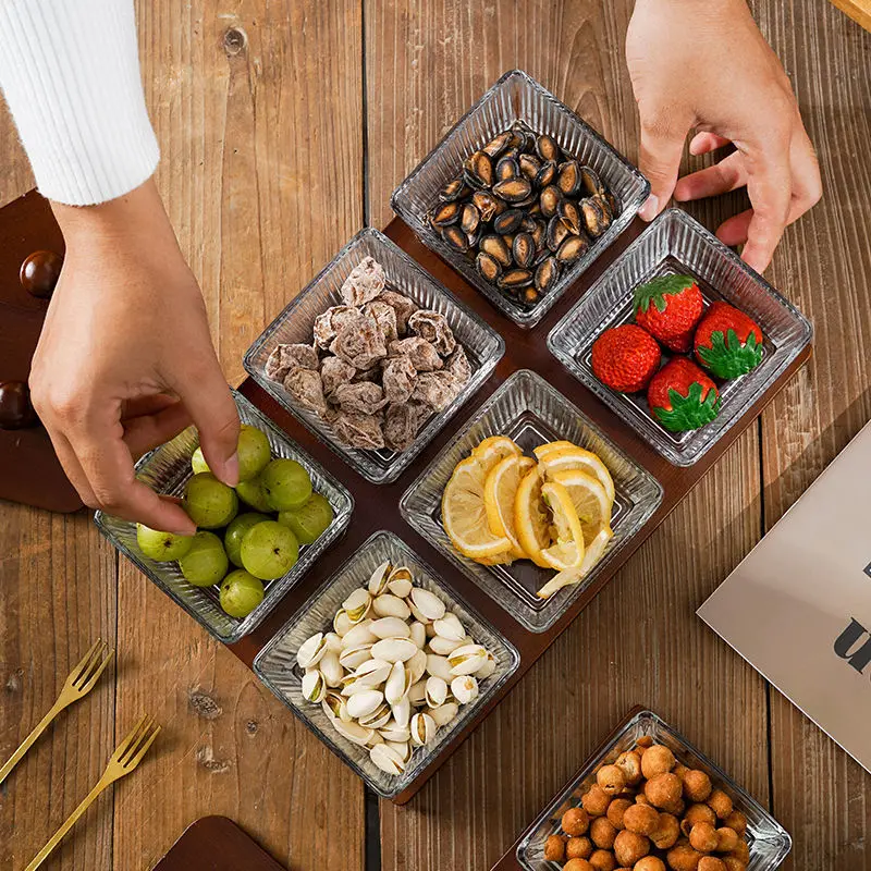 ヨーロピアン風 花柄陶器製 蓋付きお菓子ボックス スナックトレー 果物
