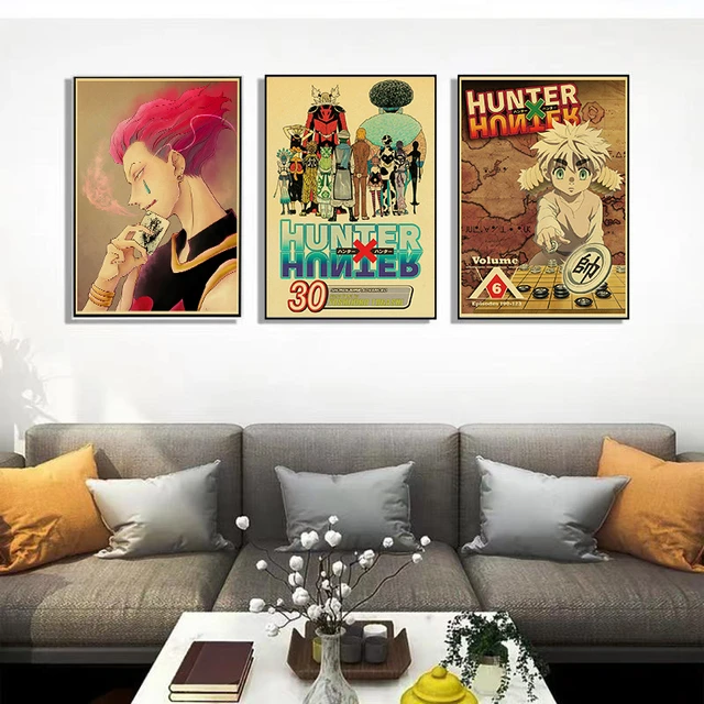 Vintage Hunter X Hunter Posters Retro Kraft Paper Anime Poster Wall Art  Decor Hd Print Wall Poster Home Room Bar Art Painting - Painting &  Calligraphy - AliExpress