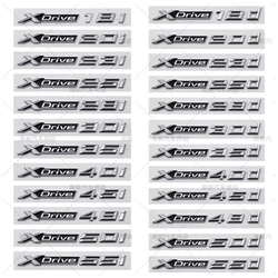 Car Rear Trunk Letters Badge Emblem Decals Sticker For BMW XDrive 20i 25i 28i 30i 35i 40i 48i 50i 20d 25d 28d 30d 35d 40d 48d