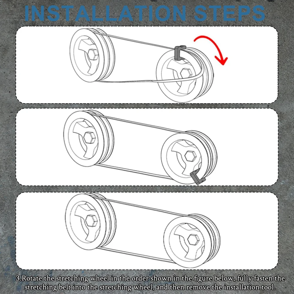 3/2/1PC Stretch Belt Tool 2-Side Stretch Belt Install Tool Belt Installation Removal Tool for 5.3L 6.2L 6.6L Engines Gas Engines
