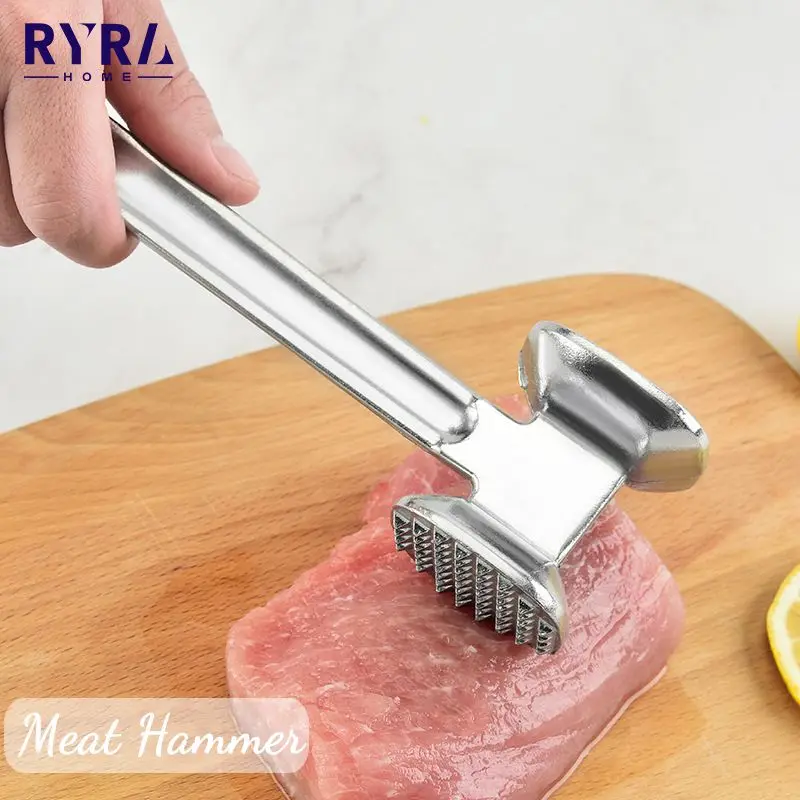 Aluminum Alloy Meat Hammer Loose Tenderizers Pounders Knock-sided For Steak Pork Portable Household Kitchen Steak Pork Tools